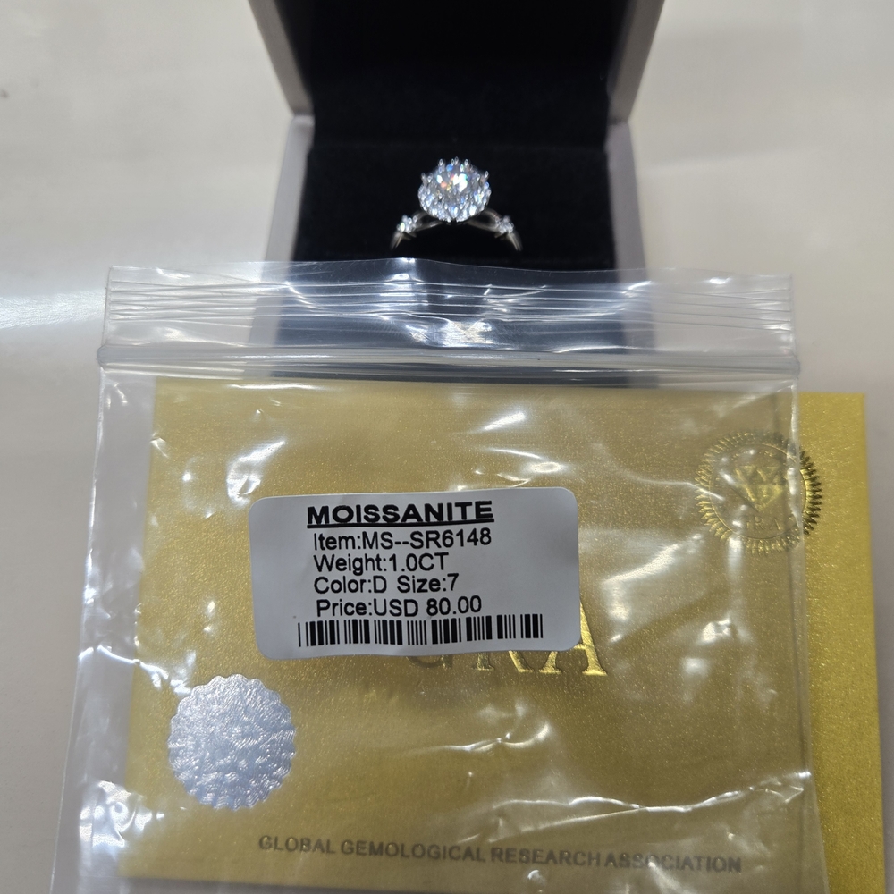 Art Deco Style 925 Silver Ring